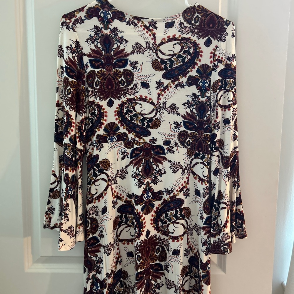 Floral Paisley Long Sleeve Dress